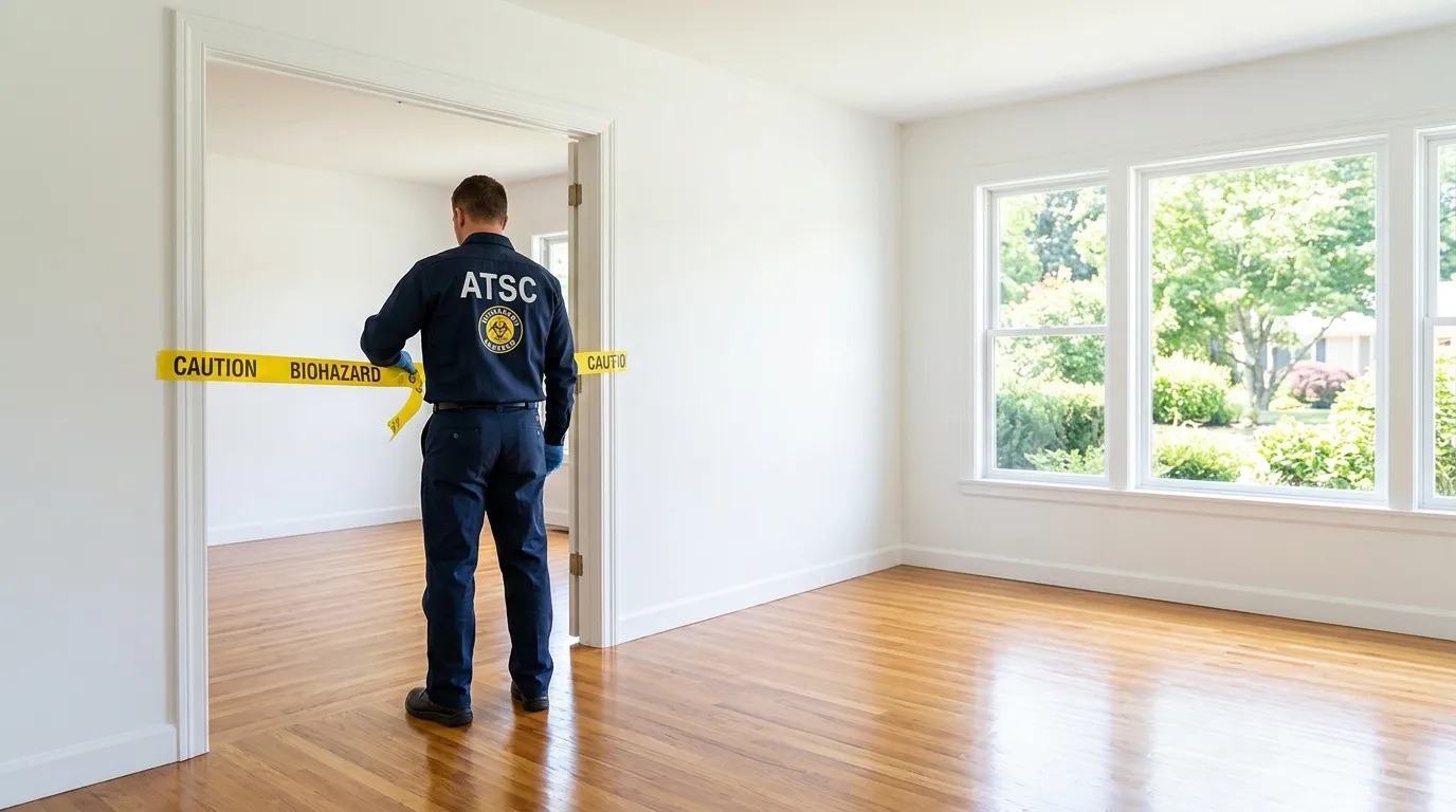 Certified biohazard cleanup crew performing Crime Scene Cleanup in Glassboro