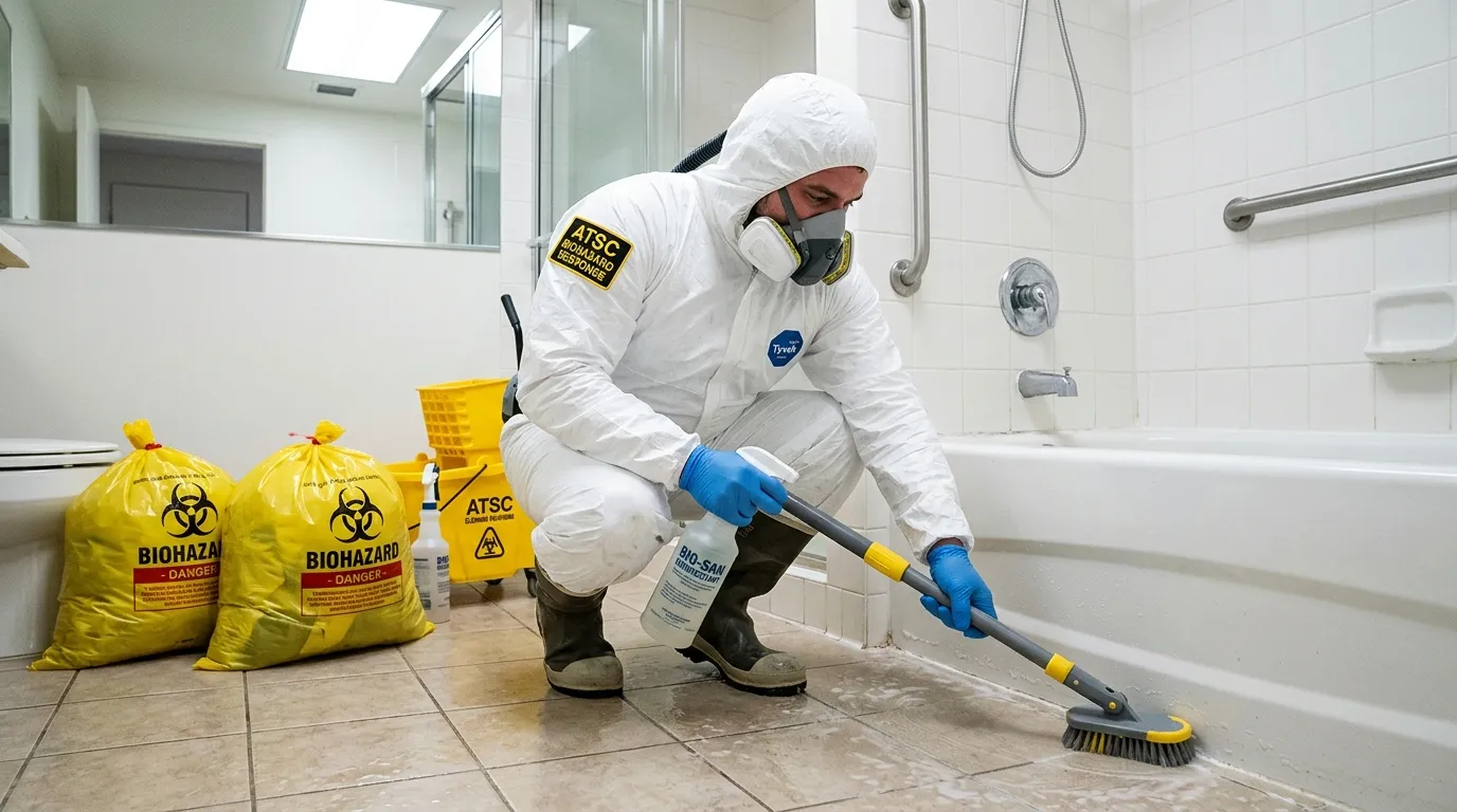 Decontamination equipment deployed for Blood Cleanup in Glassboro